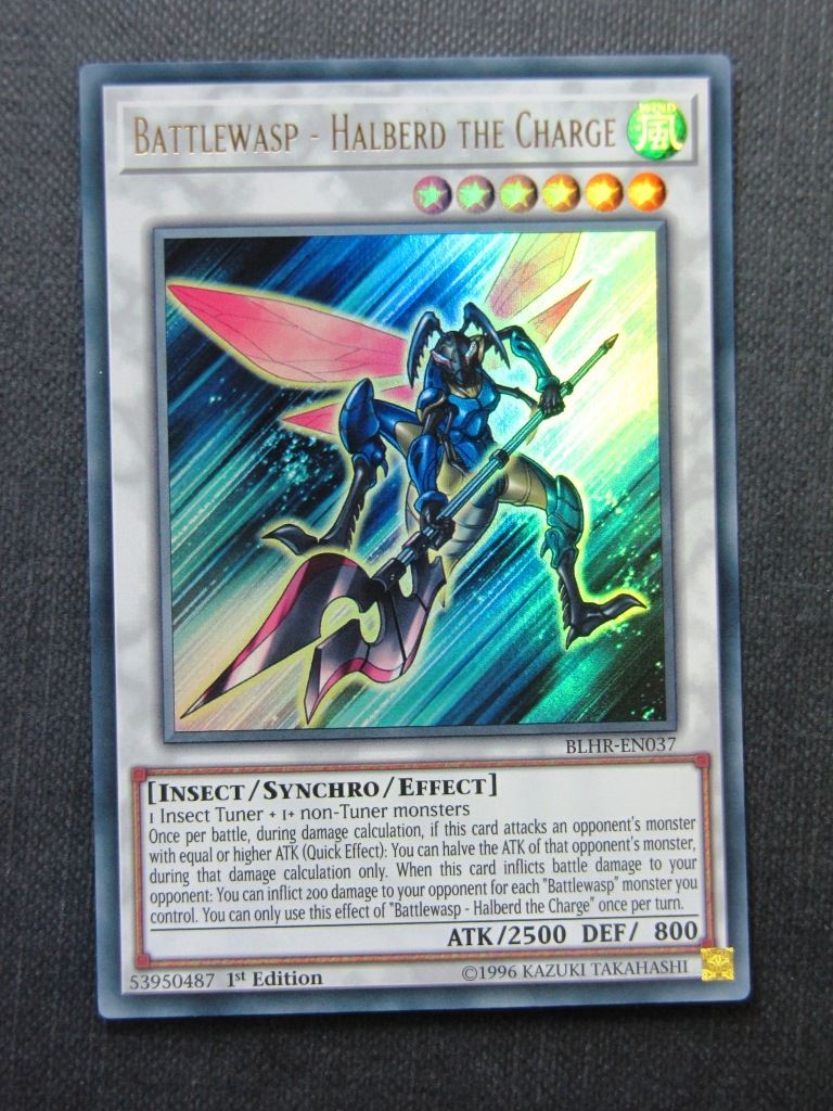 Battlewasp - Halberd the Charge BLHR Ultra Rare - 1st ed - Yugioh Cards #1M7