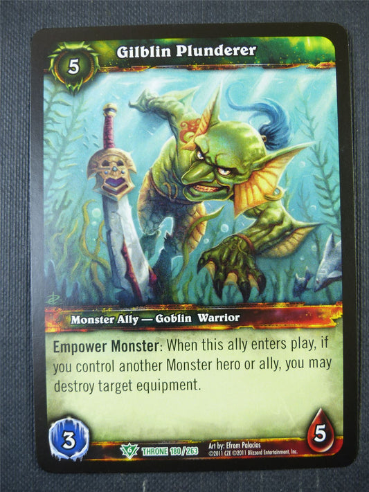 Gilbin Plunderer 180/263 - WoW Card  #1D7