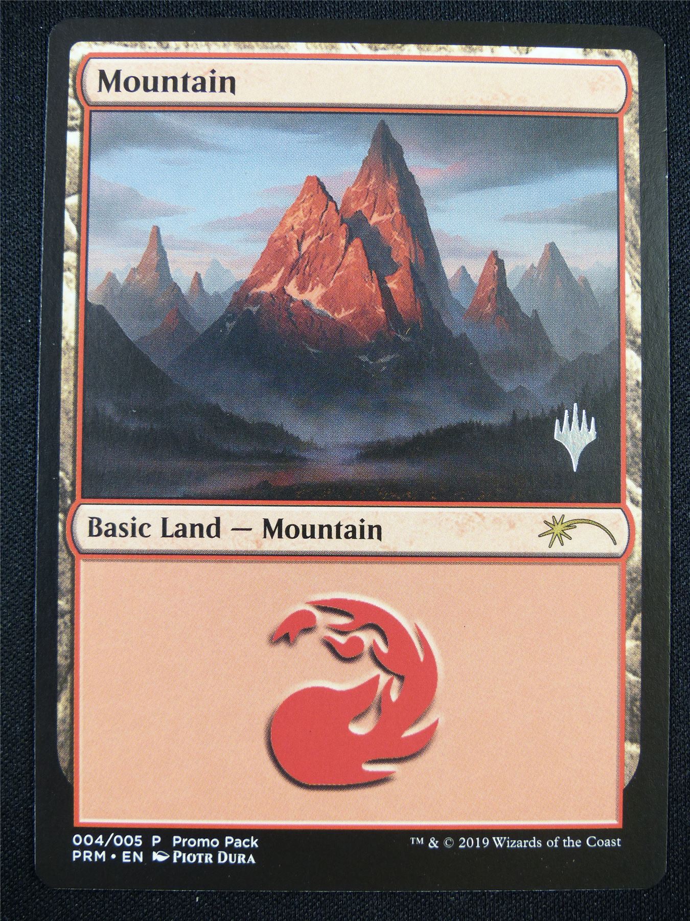 Mountain 004/005 promo stamped - Mtg Card #1ZT