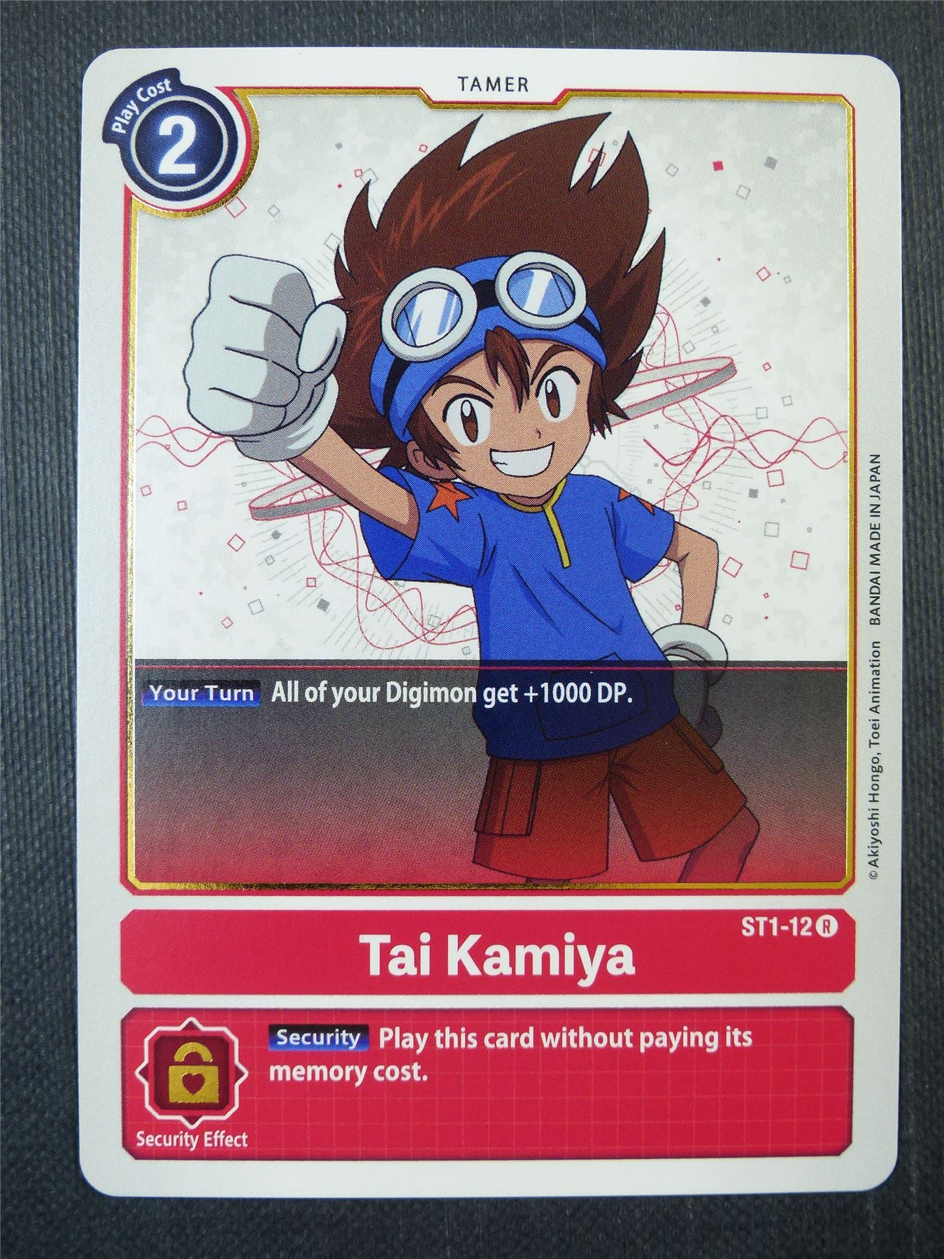 Tai Kamiya ST1-12 R - Digimon Card #90C