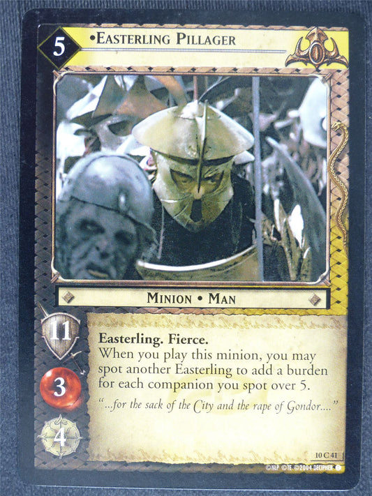 Easterling Pillager 10 C 41 - played - LotR Cards #GL