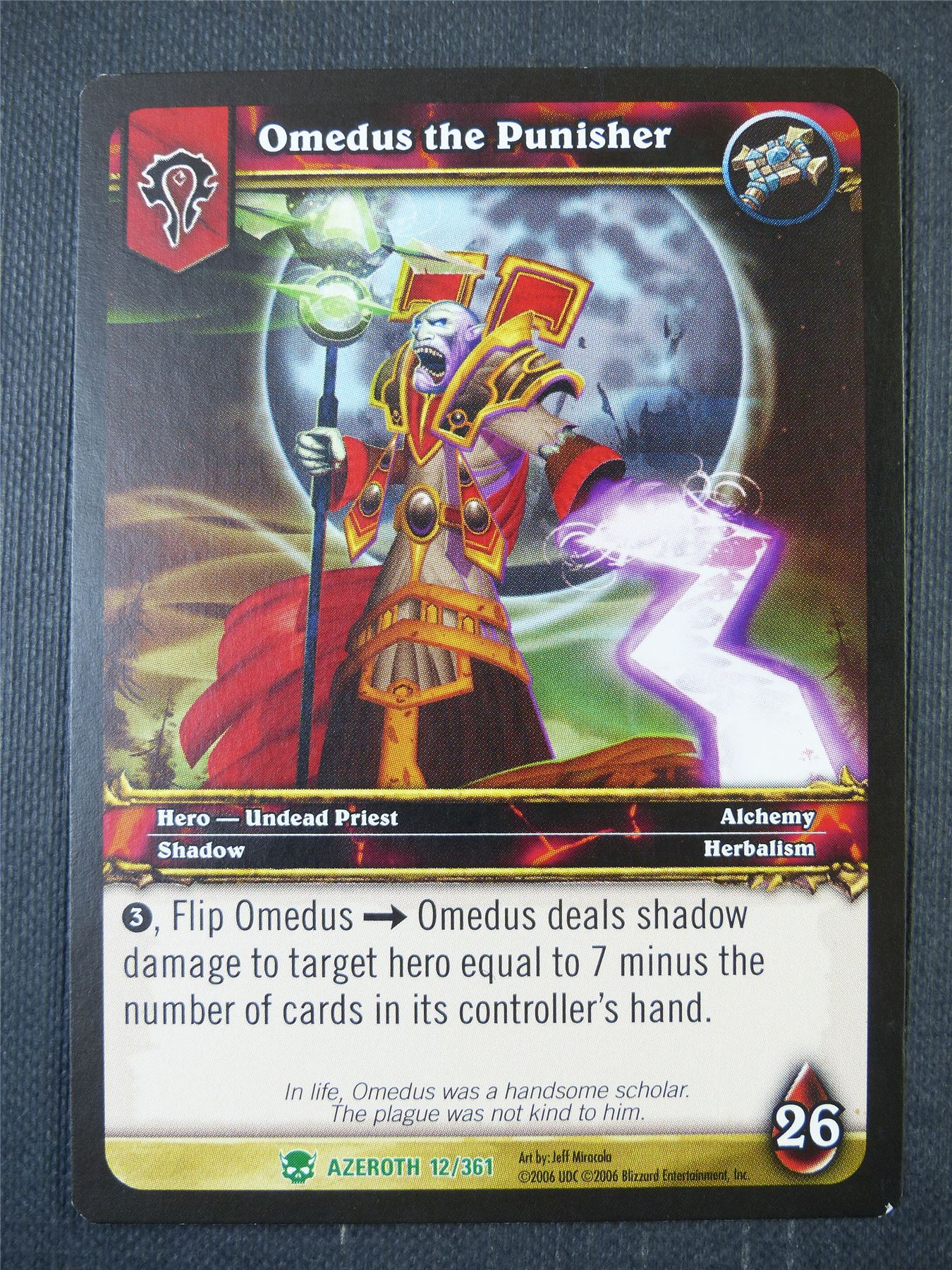 Omedus the Punisher 12/361 - WoW Card #1C3