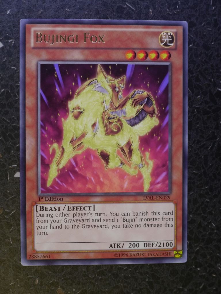 Yugioh Cards: BUJINGI FOX LVAL RARE # 3G78