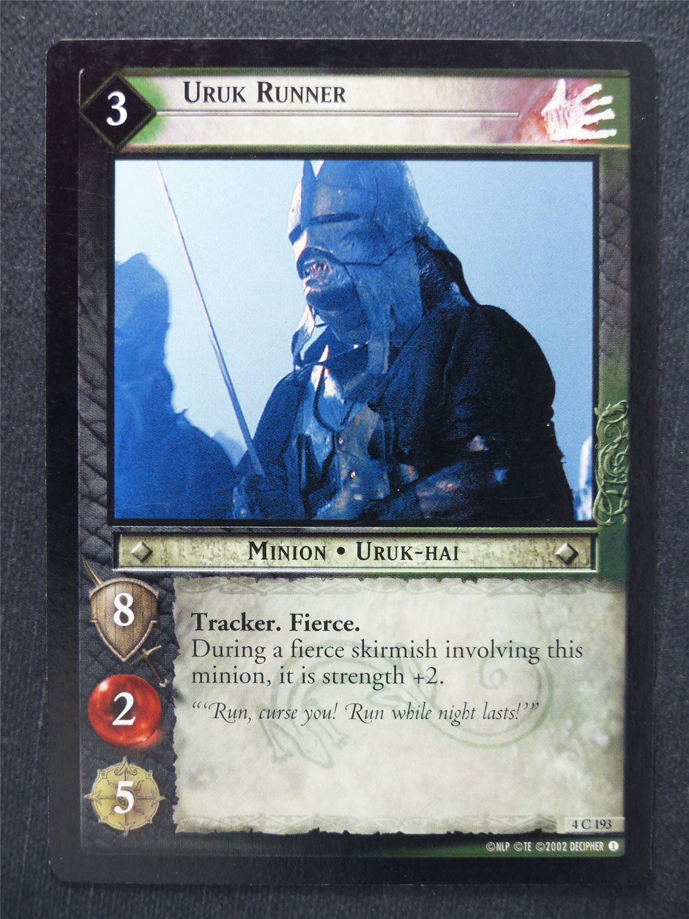 Uruk Runner 4 C 193 - LotR Cards #RK