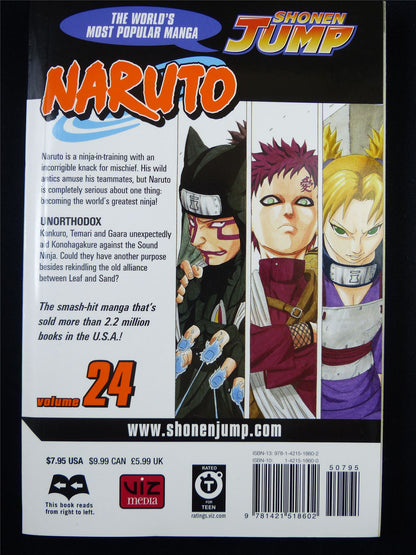 NARUTO Volume 24 - Shonen Jump Viz Manga #3HL