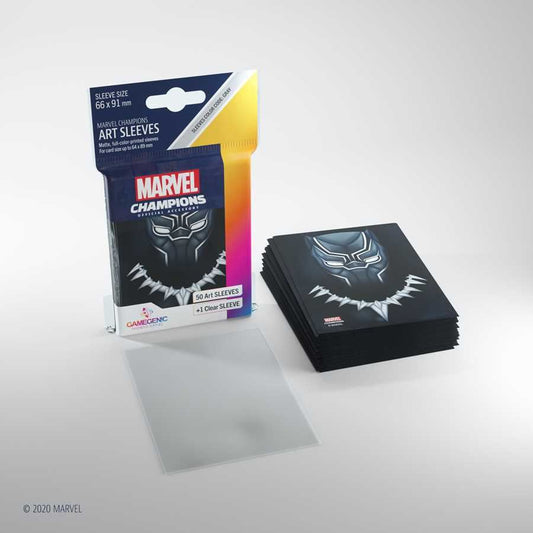 Marvel Champions Art Sleeves - Black Panther - 50ct - Standard - Gamegenic #SV