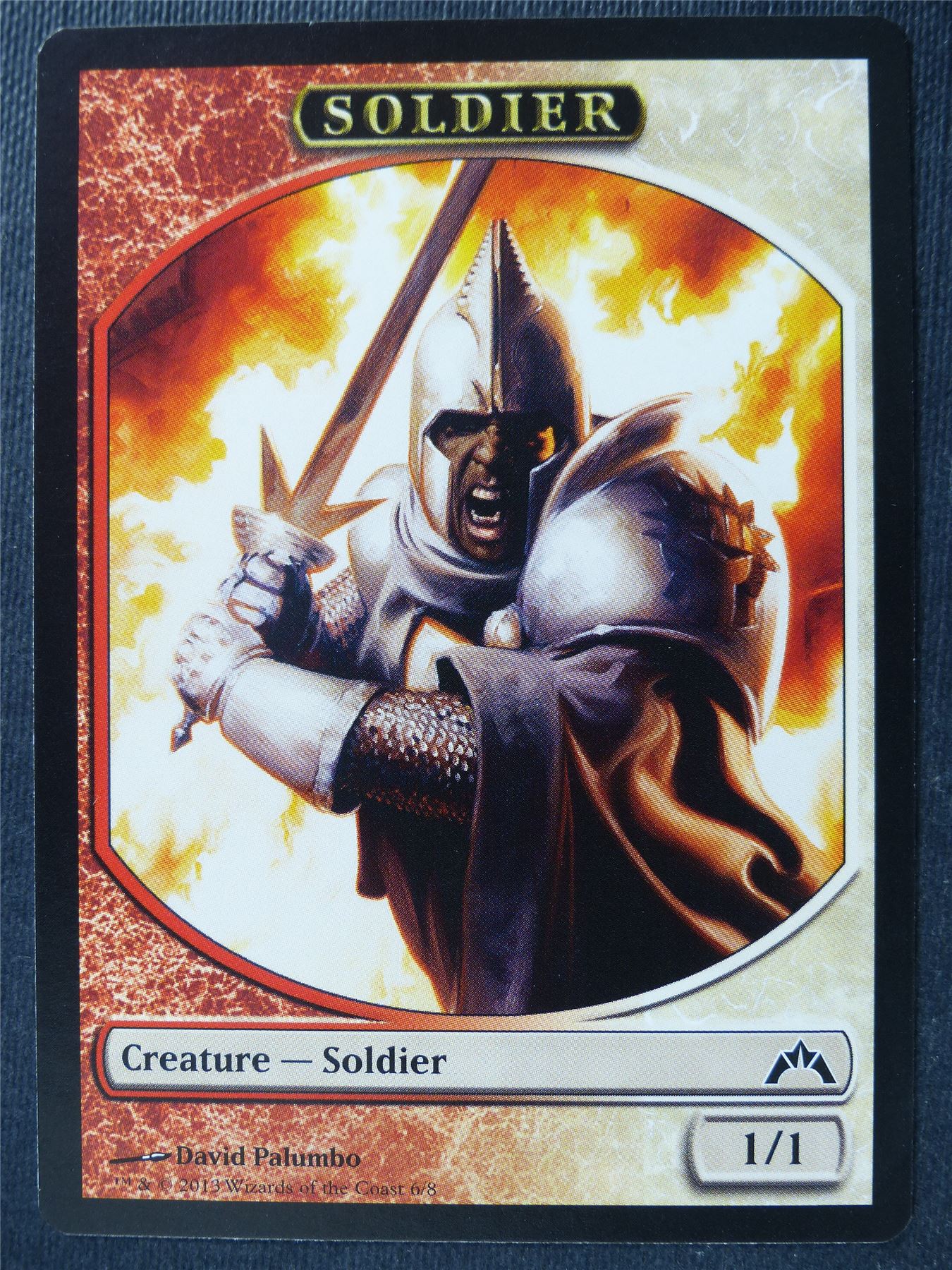 Soldier Red White Token - Mtg Card #4OY