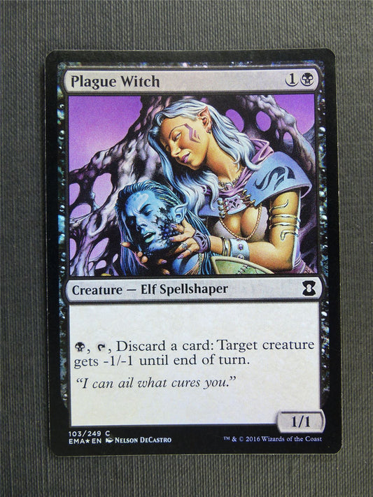 Plague Witch Foil - Mtg Magic Cards #3DB