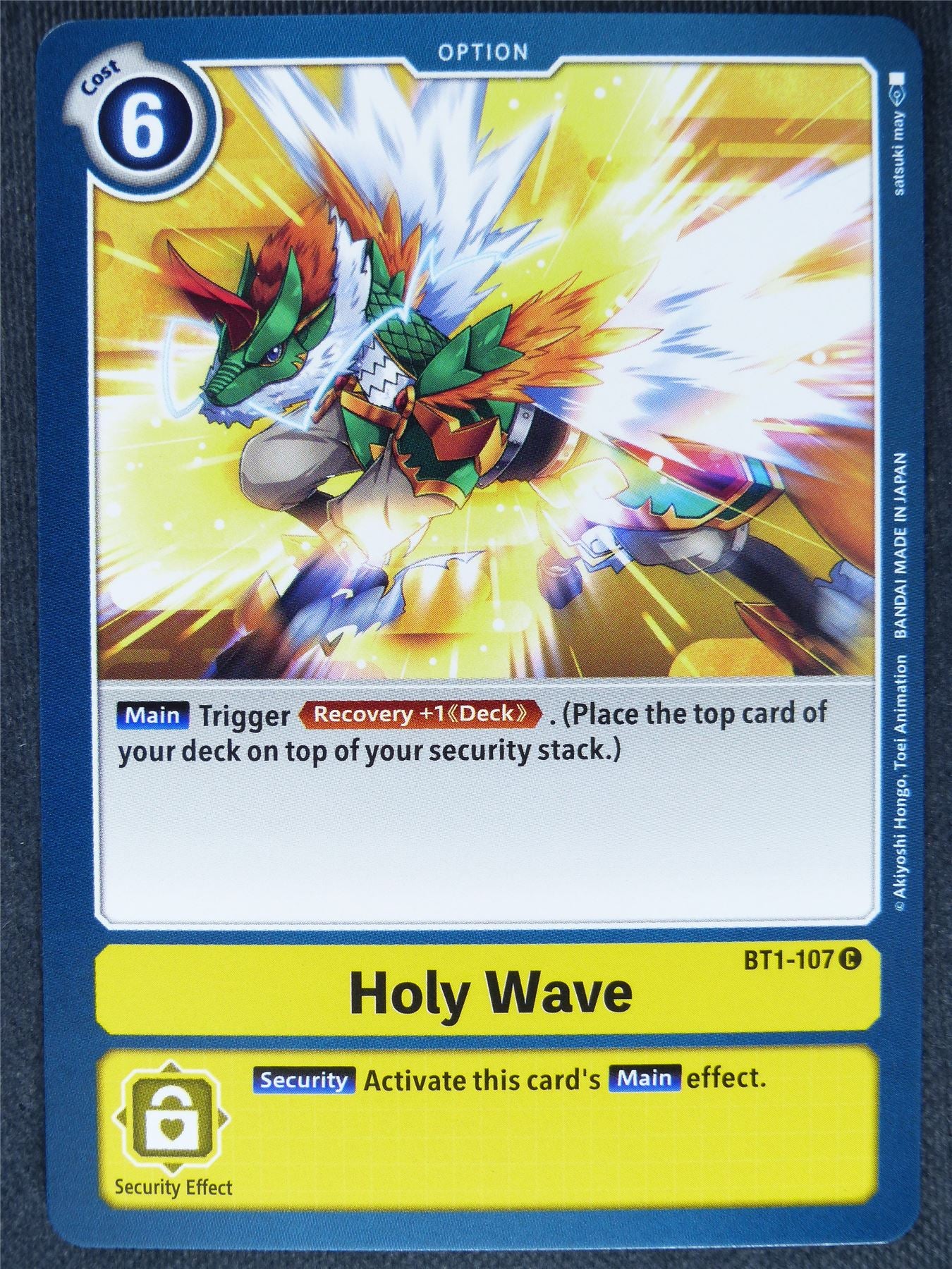 Holy Wave BT1-107 C - Digimon Cards #1R