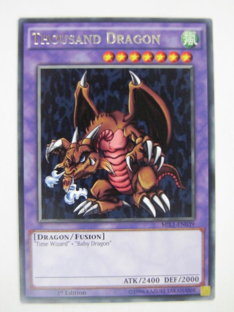 Yugioh Cards: THOUSAND DRAGON MIL1 RARE # 10A50