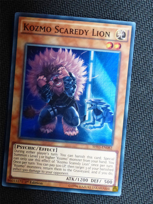 Kozmo Scaredy Lion - SHVI - Super Rare - Yugioh Card # 1F50