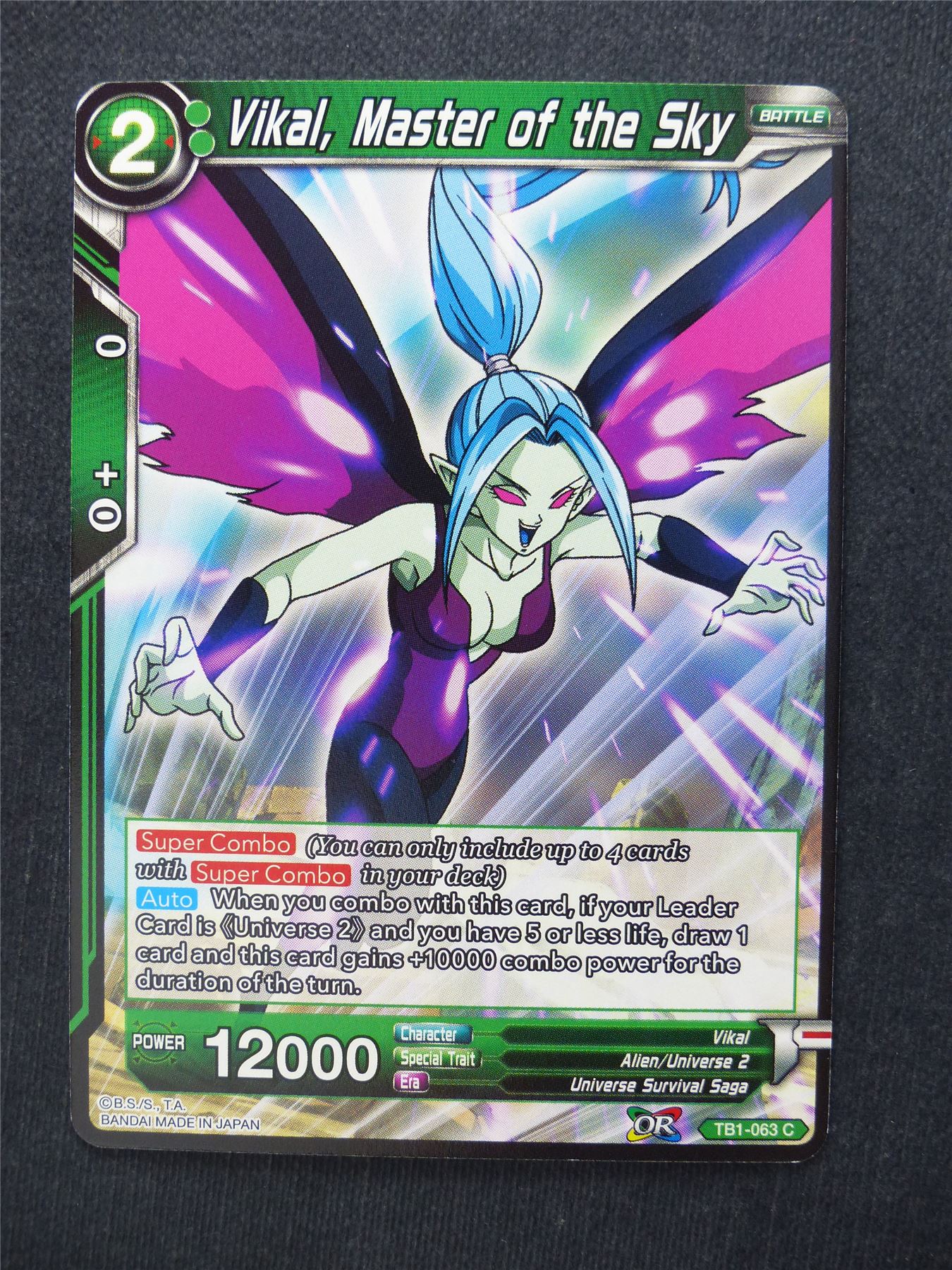 Vikal Master of the Sky - Dragon Ball Super Cards #B8