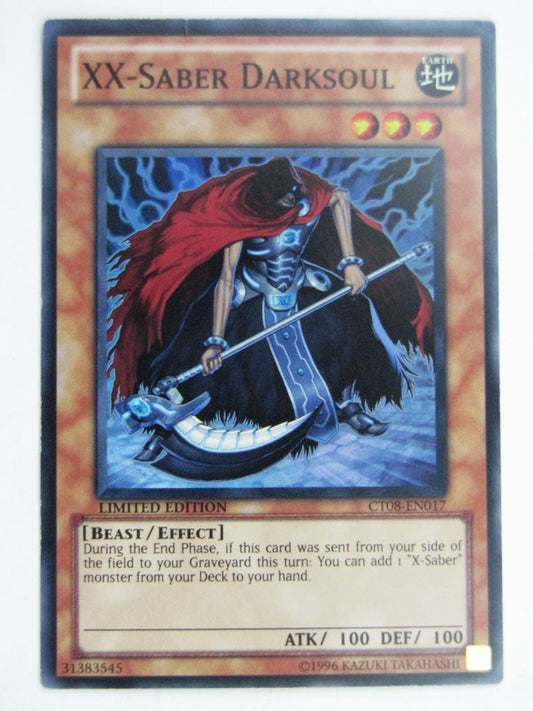 Yugioh Played Cards: XX-SABER DARKSOUL CT08 SUPER RARE # 29H21