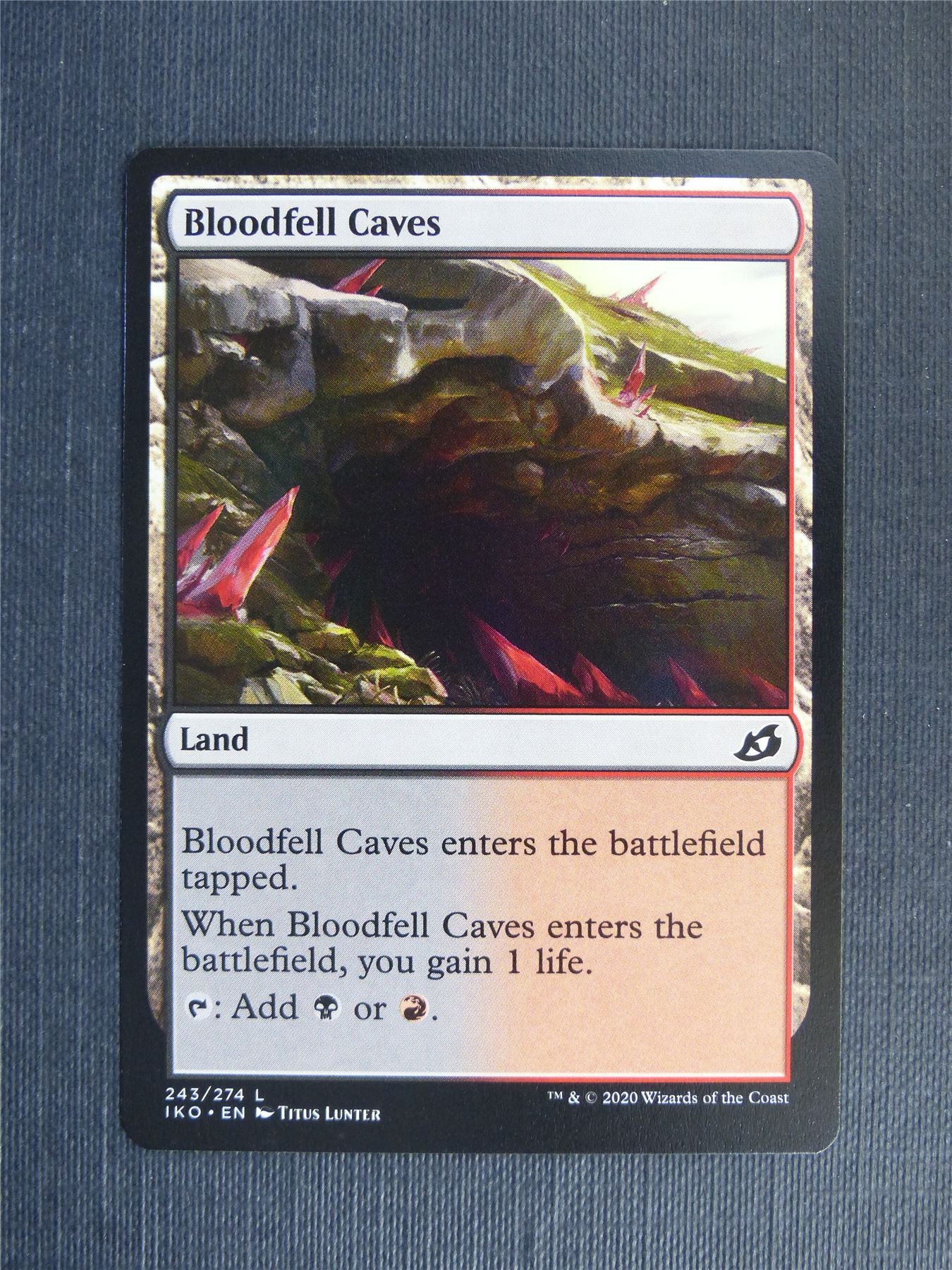 Bloodfell Caves - C20 - Mtg Card