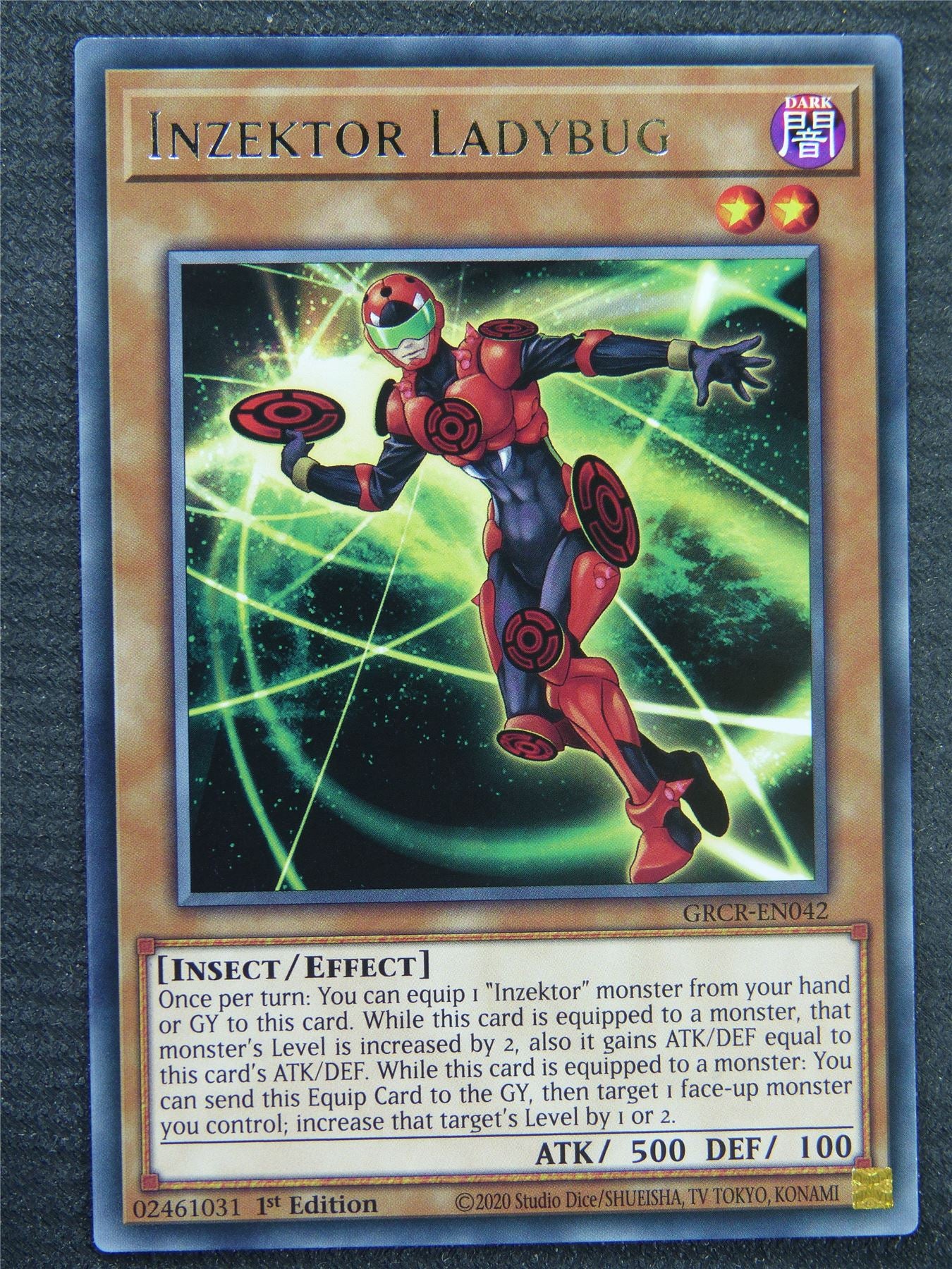 Inzektor Ladybug GRCR Rare - 1st ed - Yugioh Card #8RF