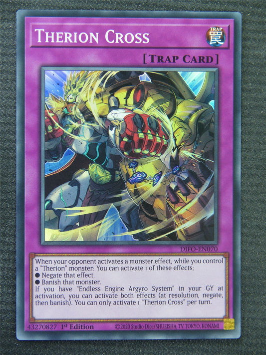 Therion Cross DIFO Super Rare - 1st ed - Yugioh Card #8PG