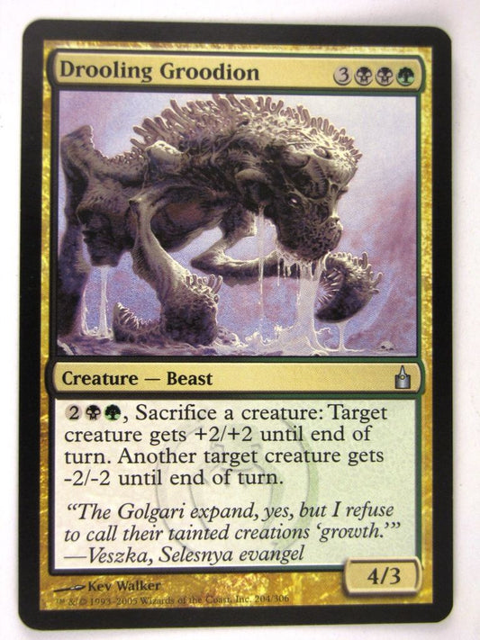 MTG Magic: the Gathering Cards: DROOLING GROODION: RAV