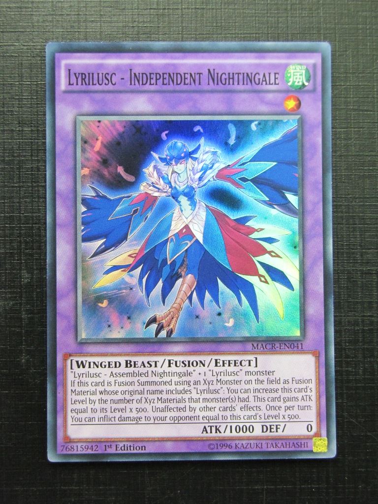 Yugioh Cards: LYRILUSC - INDEPENDENT NIGHTINGALE MACR SUPER RARE # 30B67