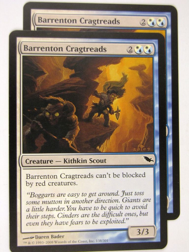 MTG Magic: the Gathering Cards: BARRENTON CRAGTREADS x2: SHM