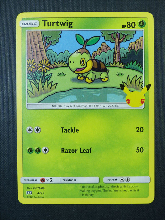 Turtwig 4/25 McDonalds Promo - Pokemon Card #9Q7