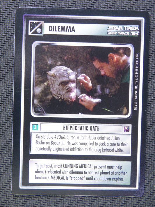 Dilemma Hippocratic Oath - Star Trek CCG Deep Space Nine #57F