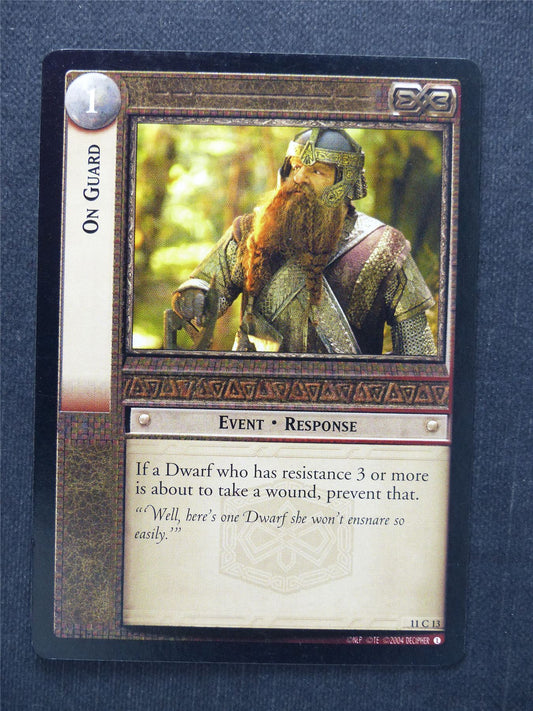 On Guard 11 C 13 - LotR Cards #NE