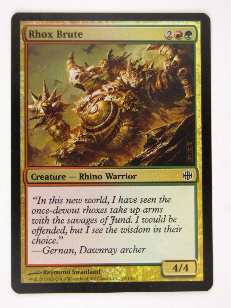 Mtg FOIL - RHOX BRUTE - played