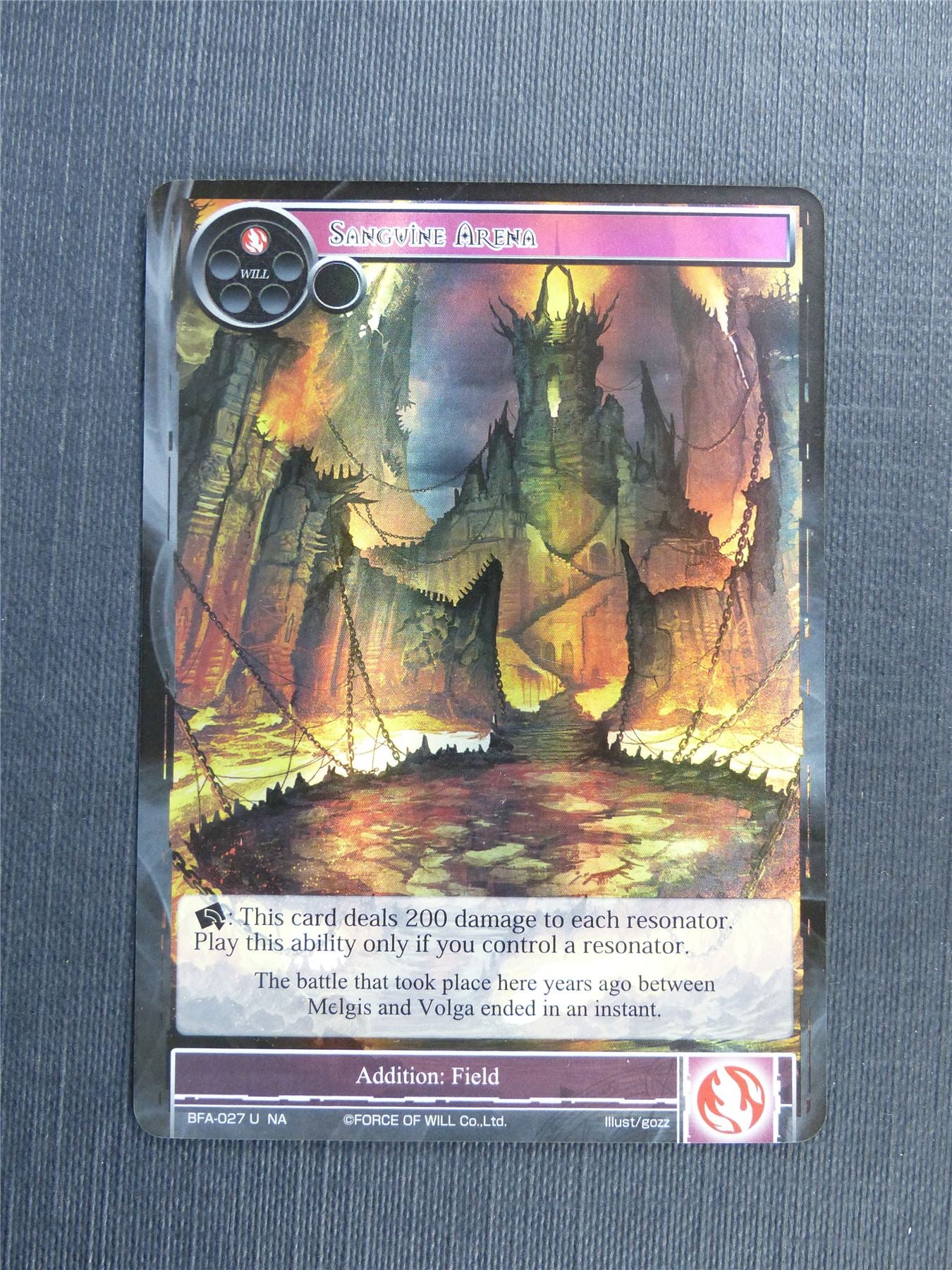 Sanguine Arena Foil - Force of Will Cards #4TV