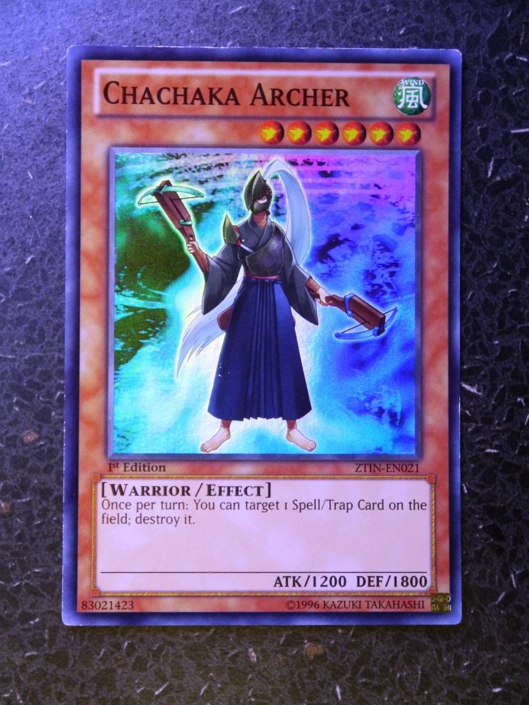 Yugioh Cards:CHACHAKA ARCHER ZTIN SUPER RARE # 2E82