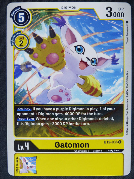 Gatomon BT2-036 U - Digimon Cards #PN