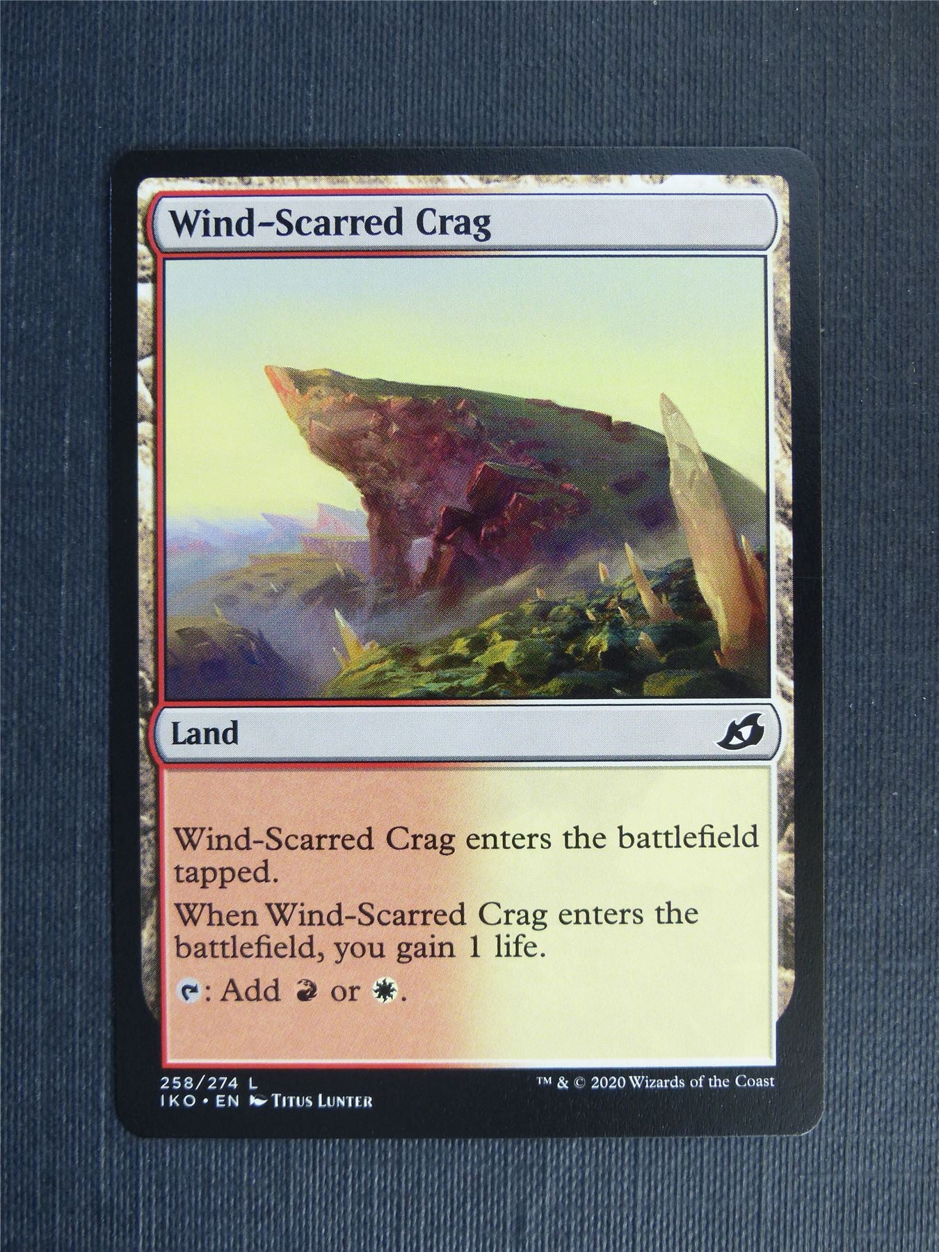 Wind-Scarred Crag - C20 - Mtg Card