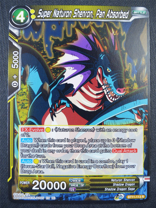 Super Naturon Shenron Pan Absorbed BT11 R - Dragon Bal Super Card #91C