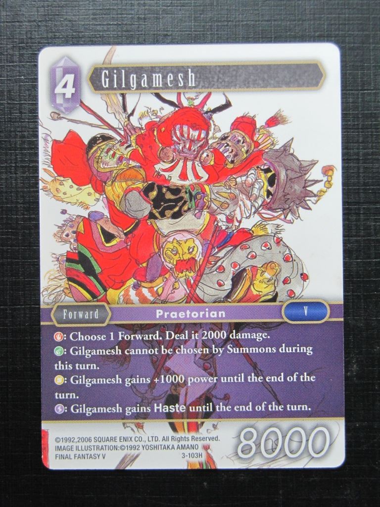 GILGAMESH 3-103H - Final Fantasy Card # I62