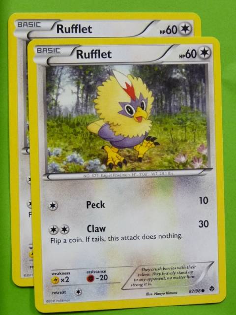 POKEMON B&W Emerging Powers x2 - RUFFLET 87/98