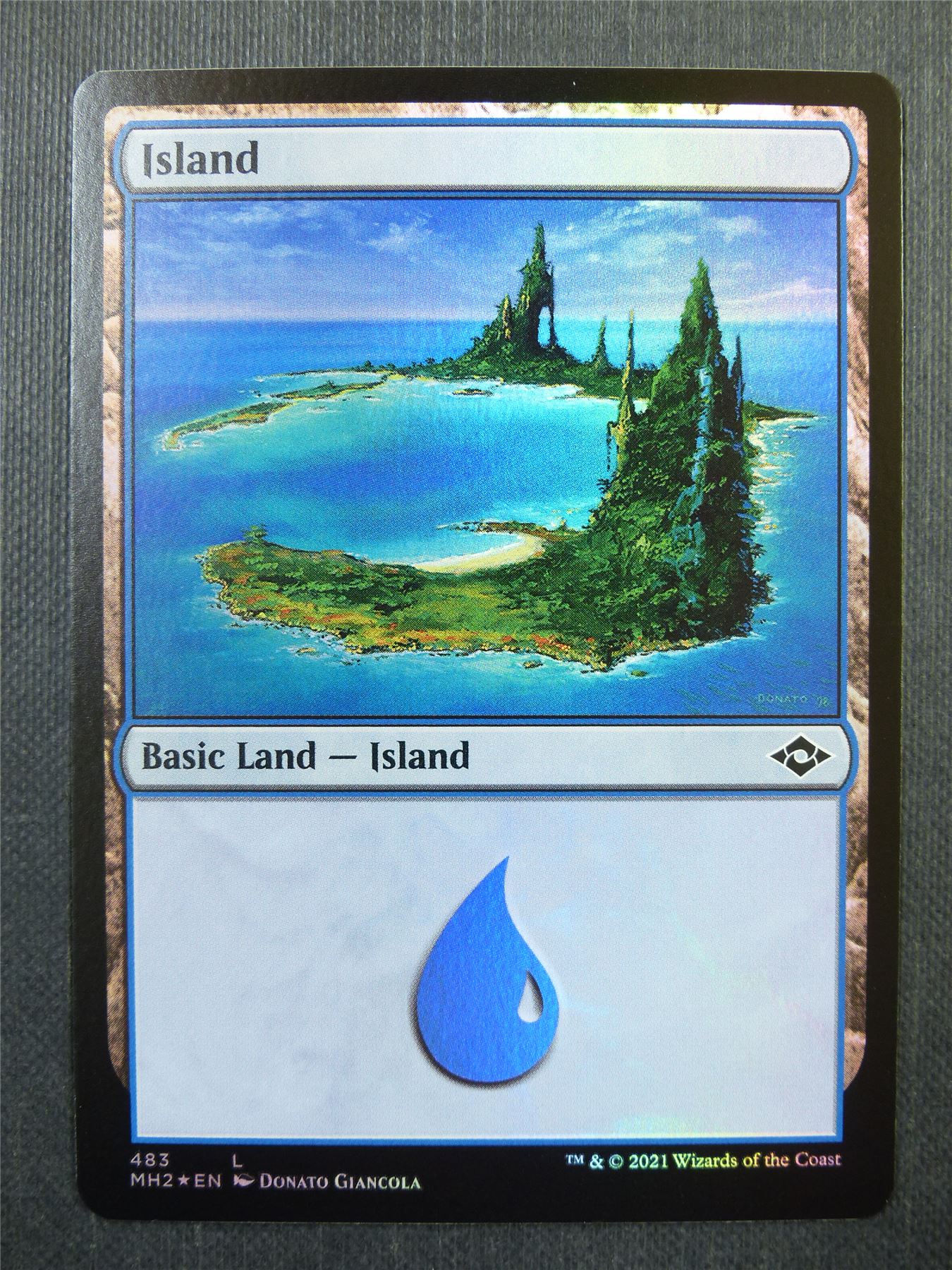 Island 483 Foil - Modern Horizons 2 - Mtg Card #40J