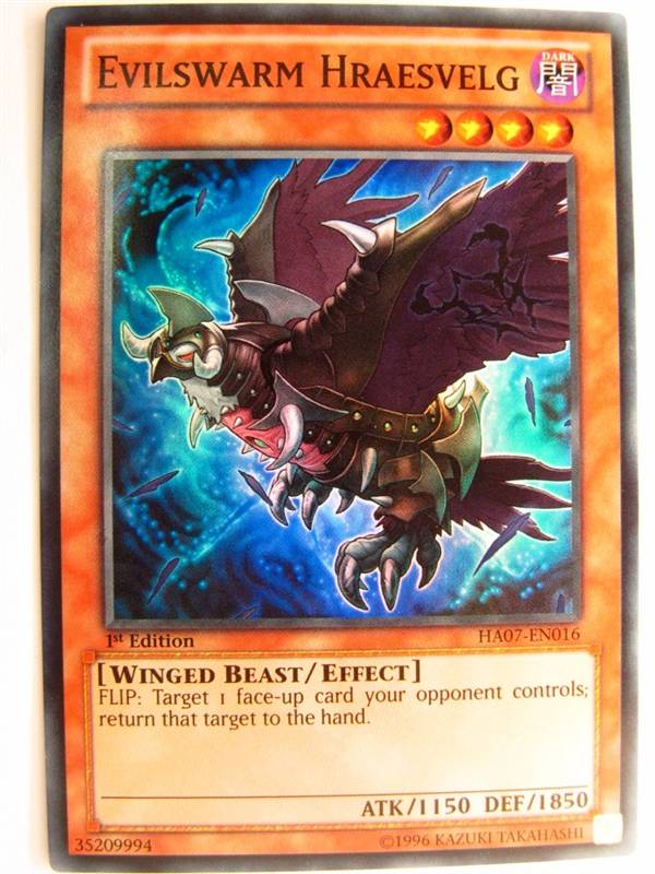 EVILSWARM HRAESVELG HA07 SUPE RARE - Yugioh Card