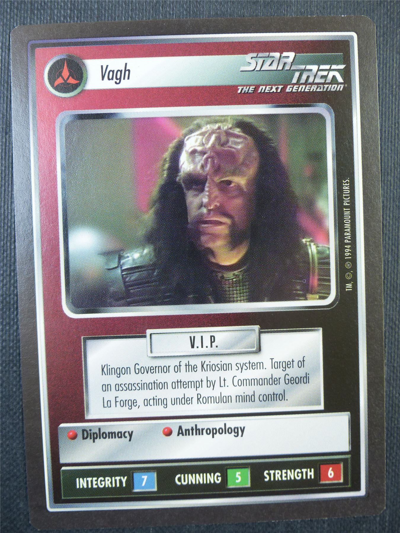 Vagh - NG - Star Trek Card #6OS