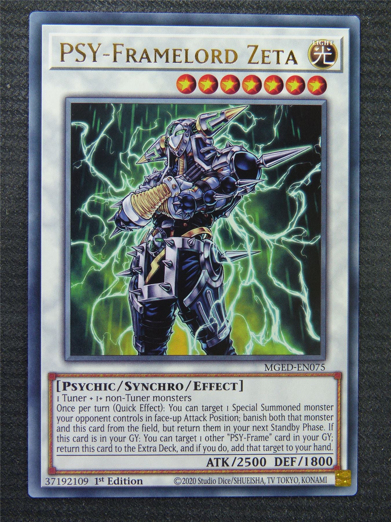 Psy-Framelord Zeta MGED Rare - 1st ed - Yugioh Card #8SS