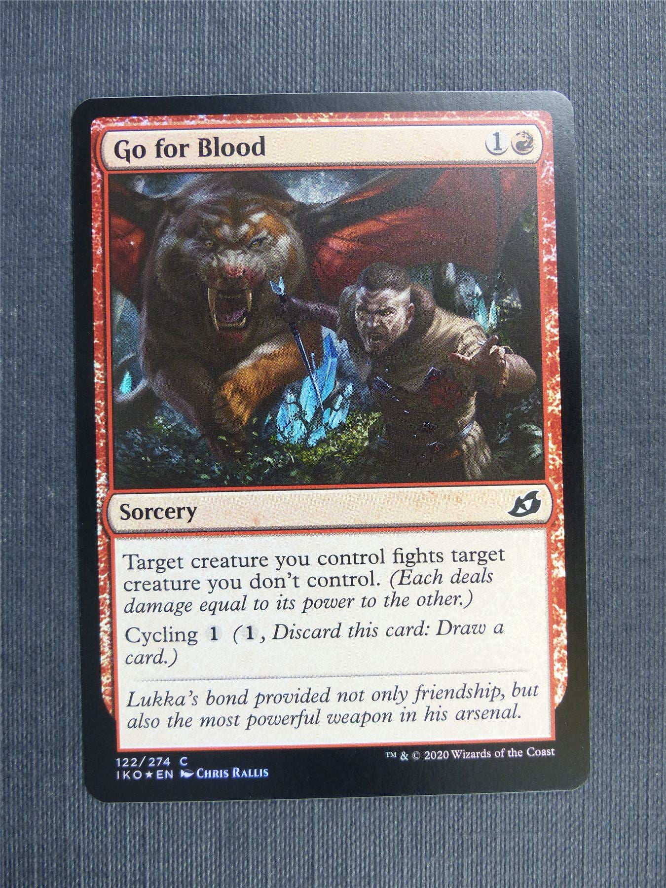 Go for Blood Foil - IKO Mtg Card