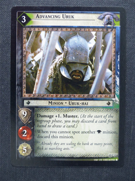 Advancing Uruk 12 C 134 - LotR Cards #ML