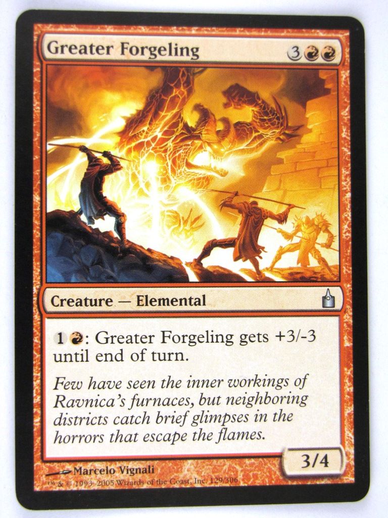 MTG Magic: the Gathering Cards: GREATER FORGELING: RAV