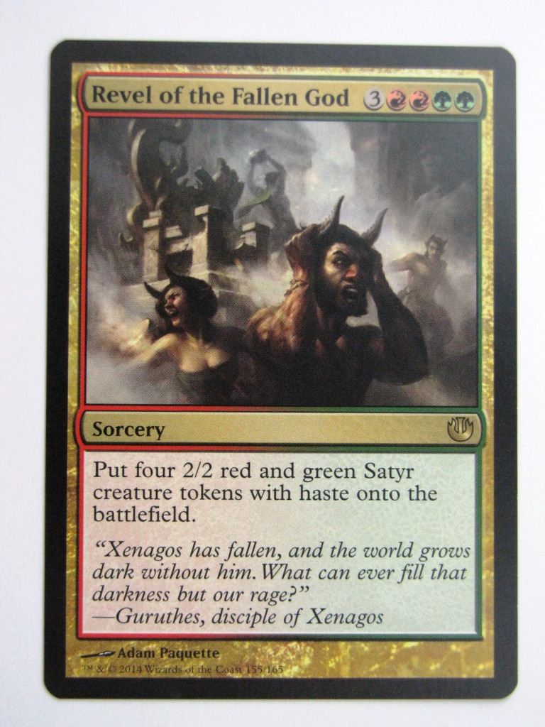MTG Magic Played Cards: REVEL OF THE FALLEN GOD # 26A27