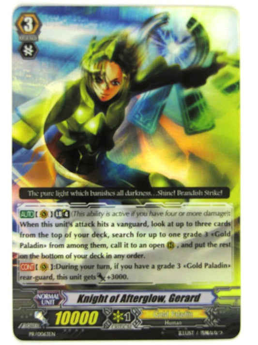 Vanguard Cards: KNIGHT OF AFTERGLOW, GERARD Promo # 21B97