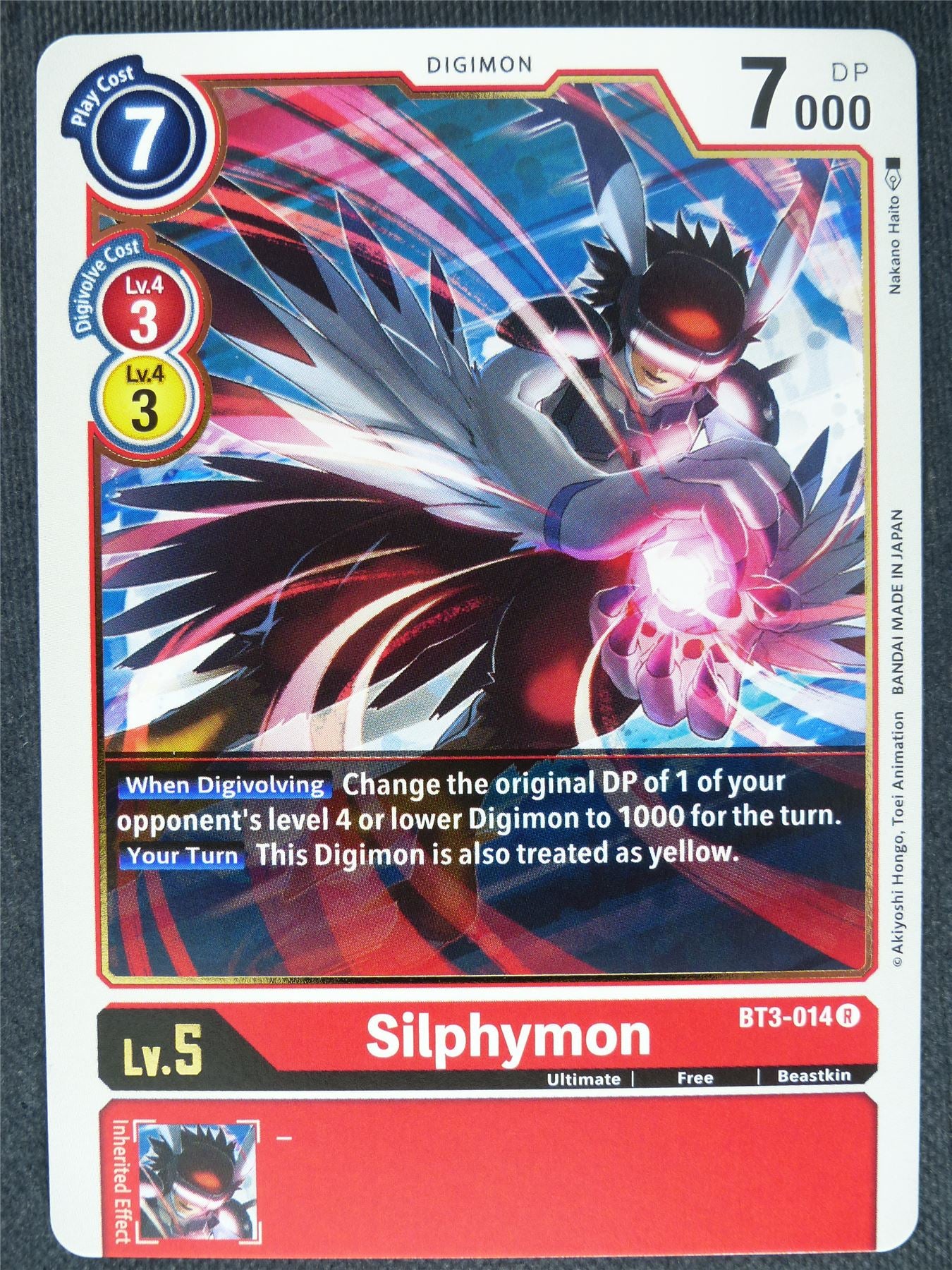 Silphymon BT3-014 R - Digimon Cards #OL