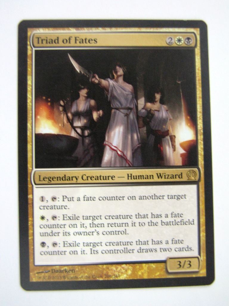 MTG Magic Played Cards: TRIAD OF FATES # 6J92