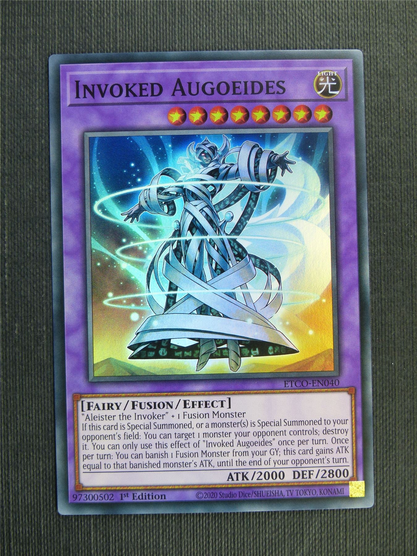 Invoked Augoeides - Super Rare - ETCO - 1st ed Yugioh Card