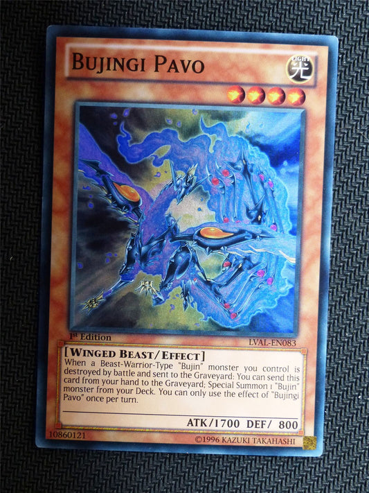 Bujingi Pavo - LVAL - Super Rare - Yugioh Card # 1F3