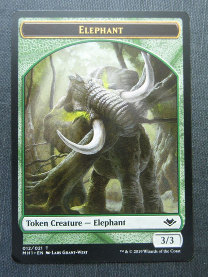 Elemental Elephant Token - Modern Horizons - Mtg Magic Cards # 8A92