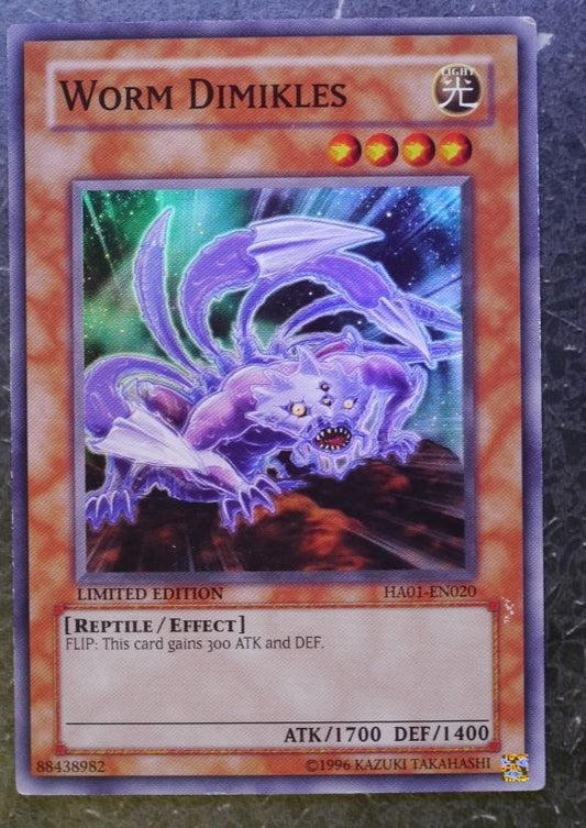 Yugioh Cards:WORM DIMIKLES HA01 SUPER RARE # 2J43