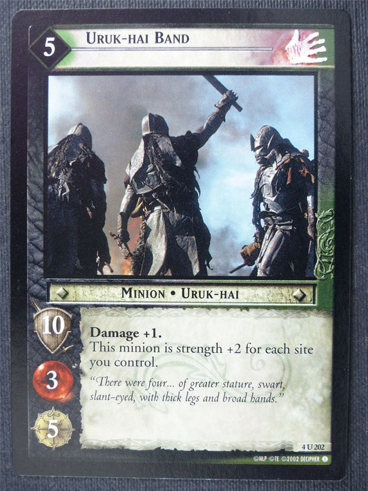 Uruk-Hai Band 4 U 202 - LotR Cards #2ZV